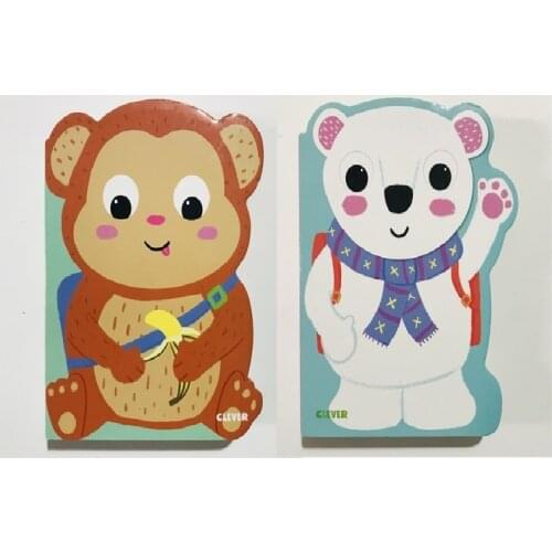 Random 2 Books Parent Child Kids Toddler Baby Russian Book Knowledge Word Early Education Lovely Cute Picture Cardboard Book