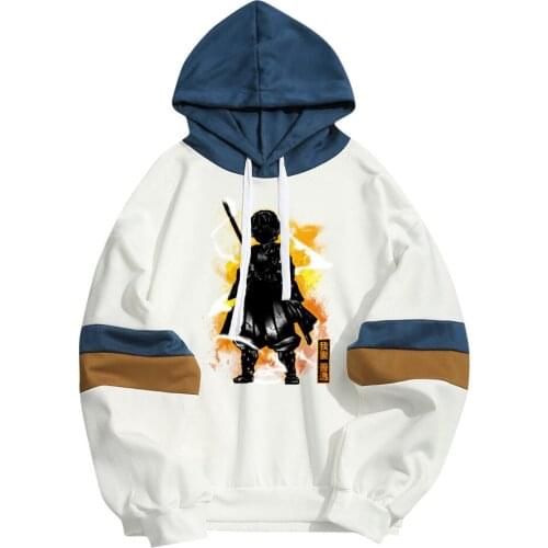Anime Demon Slayer Zenitsu Cosmic Lighting Breathing Streetwear Hoodies Men Women Fleece Sweatshirt Harajuku Pullover Dropship