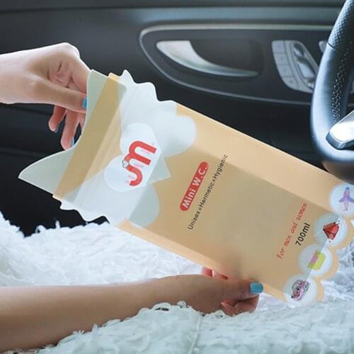 Convenient Men Women Using Outdoors Disposable Urinal Travel Traffic Jam Emergency Travel Urinal Toilet Traffic Jam Emergency