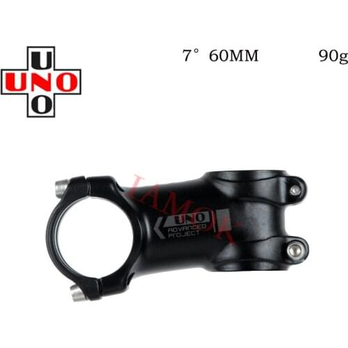 UNO AS025 Bike Ultra Light Matte Black Stem Iamok 7/17 Degree 60-130mm 31.8x28.6mm Gray Logo Stems Bicycle Parts