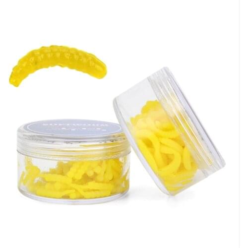 50/130PCS Fishing Odor Smell Worm Wobbler Jig Vibration Tail Soft Bait1.8/2cm Artificial Crankbait Carp Fish Lure Fishing tackle