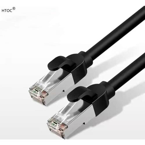 HTOC Cat 7 Ethernet Cable , Internet LAN Computer Patch Cord, Faster Than Cat5e/cat6, High Speed Cat7 RJ45 Solid Network Wire