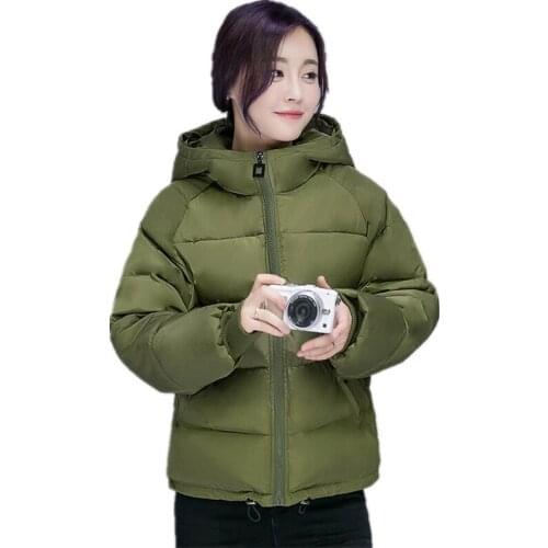 Winter Fashion Women Jackets 2016 New Short Cotton Padded Pink Coats Thick Warm Hooded Loose Padded Parkas Casaco Feminino W291
