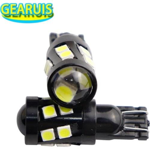 10pcs AC 9V to 32V W5W canbus T10 15 SMD 3030 LED 0.2A 2.4W 194 168 Auto Car Side Interior lights Parking Marker Dome Lamps