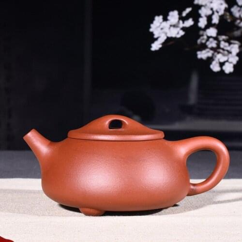 260ml Yixing genuine teapot hand-painted stone pot purple mud Zisha tea pot ceramic tea gift factory direct