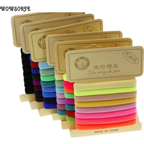 4.3cm women hair rubber Girls Headbands hair Holders women Tie Gum Rubber Elastic hair Band Girl Accessories Headwear 8pcs/Lot