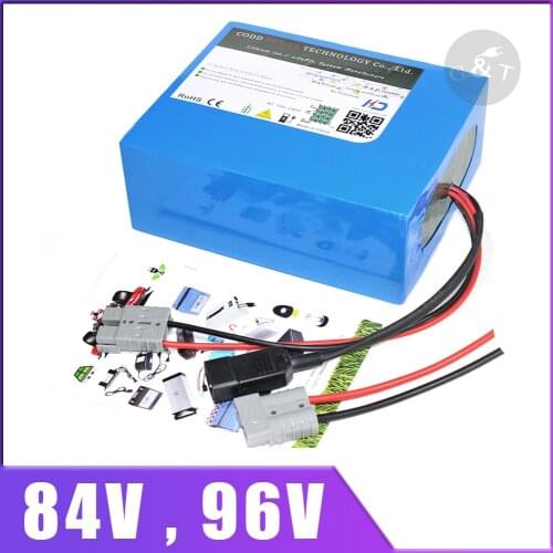 84V 96V 20AH 40AH Lithium ion Battery Pack for 1000W 2000W 3000W 4000W Electric Bicycle scooter Ebike