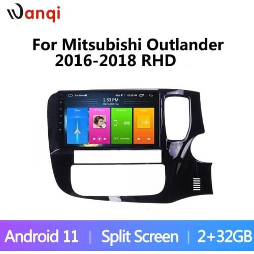 10 inch Android 10 Car Multimedia Player for MITSUBISHI Outlander 2017 2018 RHD Radio Android Video Audio Host Split Screen Auto
