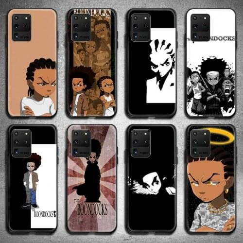 Huey Freeman Boondocks Phone Case For Samsung Galaxy S21 Plus Ultra S20 FE M11 S8 S9 plus S10 5G lite 2020