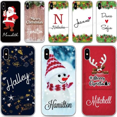 DIY Customize Christmas Name Phone Case For Ulefone Armor X7 X3 6 6E Note 8P 7P 7 P6000 Plus Power 6 S10 S7 Pro Custom Cover