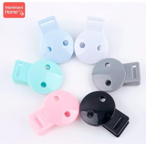 Mamihome Baby Teether 20pc Round Pacifier Clips Diy For Chain Nipple Holder Nurse Gift Plastic Soother Clasps Nursing Bracelets