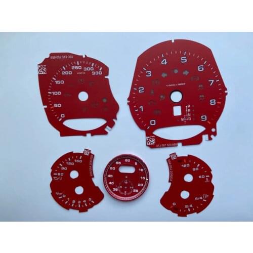 For Porsche 911 Instrument Speedo Gauge Face 991 Stopwatch Dial Clock Chrono Cluster Overlay