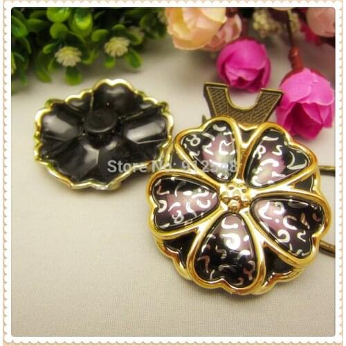 DT6103 New Arrival, Hot 10pcs flower resin buttons handmade diy accessories, garment accessories, DIY accessories materials