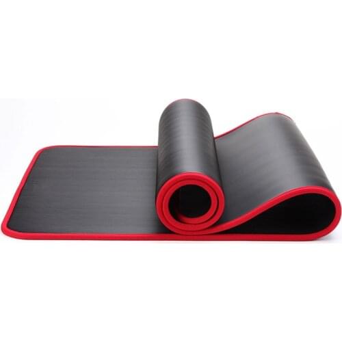 1830*610*10mm Hemming Yoga Mats for Beginners Fitness Mats Lengthened Widened Thickened Sports Non-Slip Eco Friendly Massage Mat