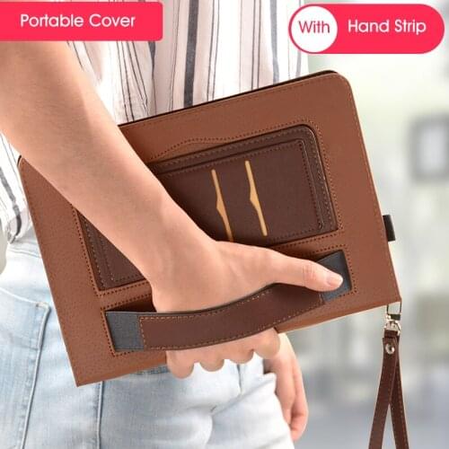PU Leather Case for Huawei Mediapad M5 10 10.8 Case CMR-AL09/CMR-W09 Hand Holder Strip Cover Fundas for Huawei M5 10.8 Case