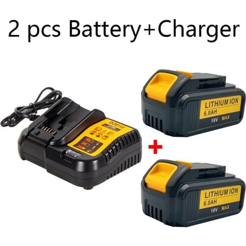 Original 18V 6000mAh Li-ion Battery DCB180 Rechargeable Battery For DEWALT DCB180,DCB181 XJ DCB200,DCB201,DCB201-2,DCB204,DCB20