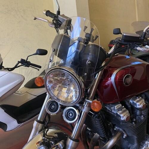 Windshield For 1992 - 2020 Honda CB1300 CB400 CB400SF Super Four CB1100EX CB1100RS Windscreen Screen Bracket Headlight Mount