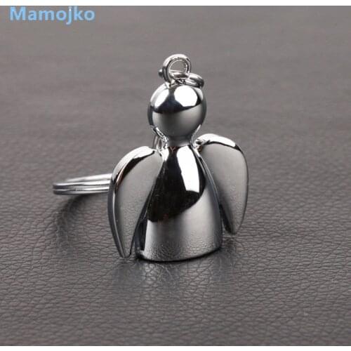 Mamojko New Design Personality Cute Angel Pendant Key Chain Fashion Car Key Ring Handbag Key Holder For Women Gifts
