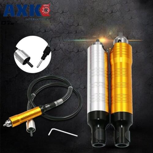 Flex shaft split type mini grinder mobile phone power tool electric drill stainless steel handle flexible shaft clamp 6mm