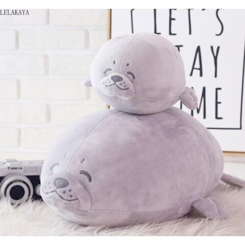Sea World Animal sea lion Doll Soft Marine Seal Cartoon Plush Toy Baby Sleeping Pillow Creative Back Cushion Kids Stuffed Toys