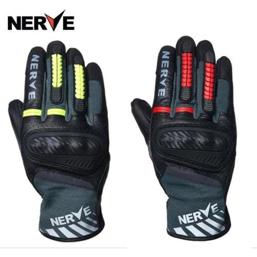 2020 Summer NERVE Motorcycle riding gloves men thin breathable touch screen locomotive racing glove motorbike off-road equipment