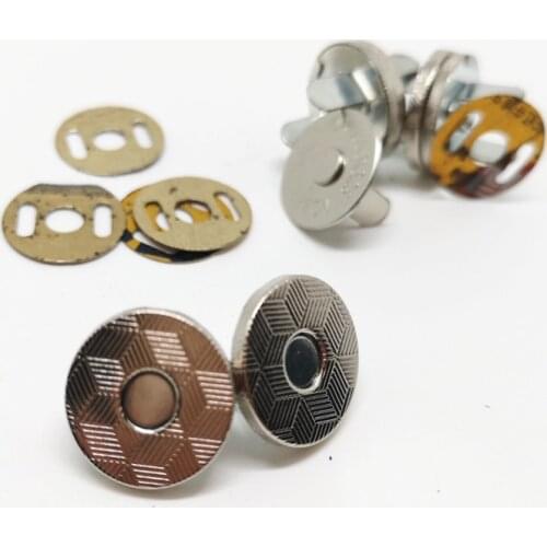 10set Magnetic Snap Fasteners Clasps Buttons Handbag Purse Wallet Craft Bags Parts Accessories 10mm 14mm 18mm