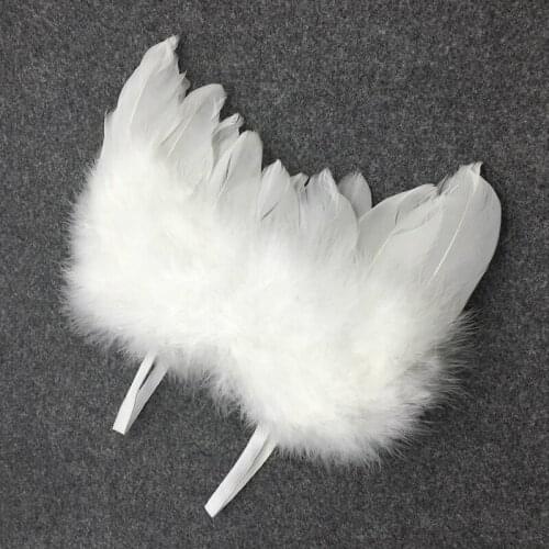 Newborn Baby Girls Boys Angel Wings Costume Photo Photography Prop Outfits feather