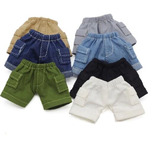 Mini Doll Clothes Casual Pants 1/12 bjd GSC Body Shorts Trousers For Ob11 Doll Dress Jeans Accessories