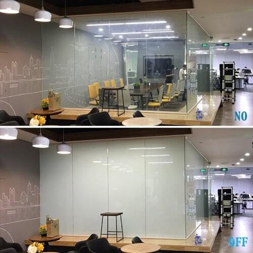 SUNICE Transparent to White Smart Film Switchable PDLC Privacy Protection Film Customized Size