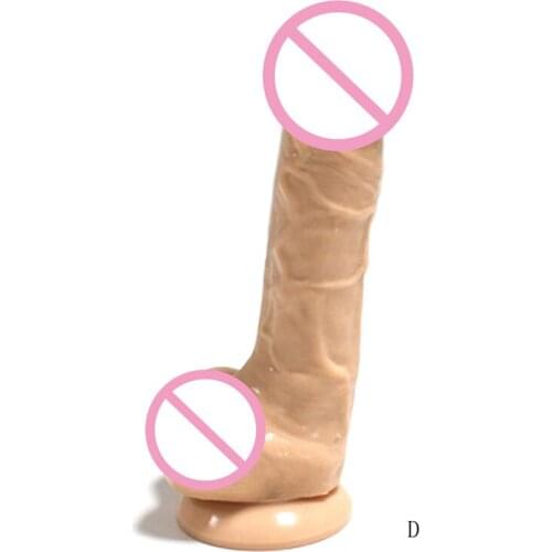 Realistic Dildo With Suction Cup 8 Inch Soft Silicone Big Penis G-Spot Vagina Simulation Sex Toys for Woman Female Masturbation