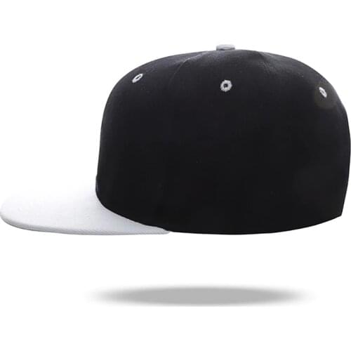 Flat-edge contrast color Maoqing cloth summer hip-hop hat tide Korean flat brim hat cap mesh hat H125