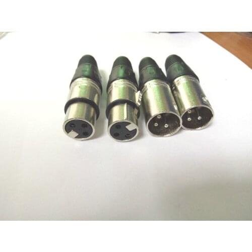 10 set 3 Pin XLR Audio Cable Connector MIC Microphone Snake Plug+ Female New