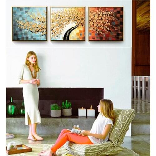 3 pieces of floral 5d diy diamond embroidery needlework cross stitch kit sticker magic diamond painting Pachira macrocarpa