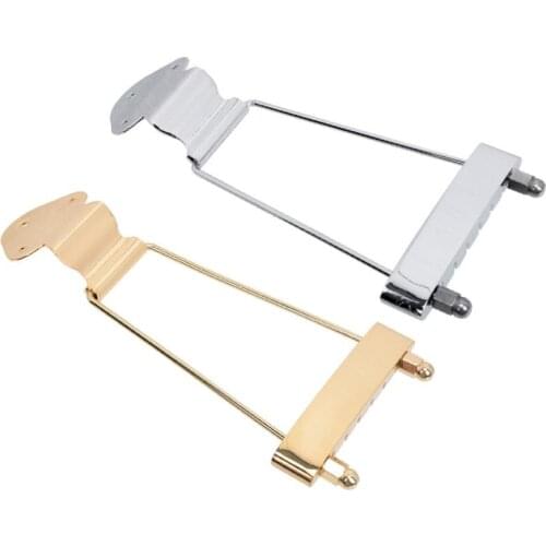6 String Guitar Trapeze Tailpiece Bridge For Archtop Jazz Guitar Replacement Parts