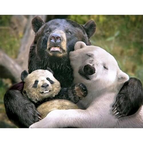 Diamond Painting Bear Diamond Embroidery Bear 3D DIY Diamond Embroidery Animals Full Diamonds Embroidery Bear Panda