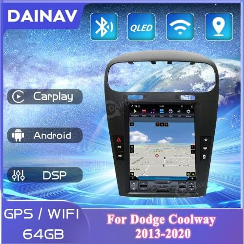 Car GPS Navigation For Dodge Coolway 2013-2020 Android 10 Car Intelligent System Video Player Multimedia Stereo Radio