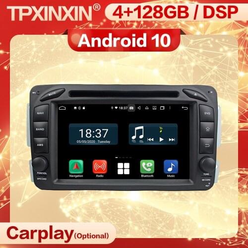 Carplay 2 Din Car Android Stereo Receiver For Mercedes Benz W209 W203 W168 ML W163 W463 Radio Auto Audio Head Unit Player Screen