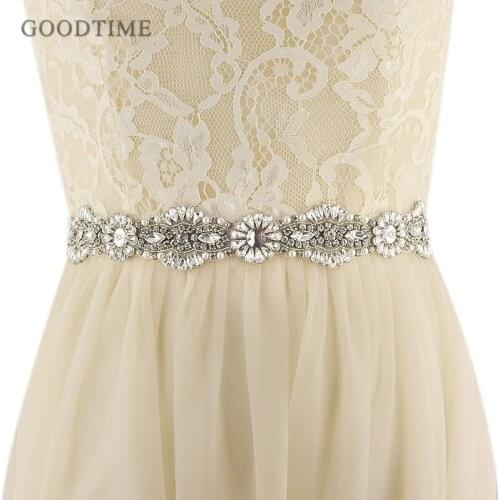 Noble Crystal Rhinestones Evening Party Gown Dresses Accessories Wedding Sashes Belt Bride Waistband Belts Sashes For Women Girl