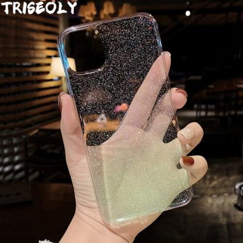 Shining Glitter Sequins Case For Huawei P40 Lite E P20 P30 Pro Clear TPU Cover For Huawei Mate 20 Lite Mate 10 30 Pro Mate 20X