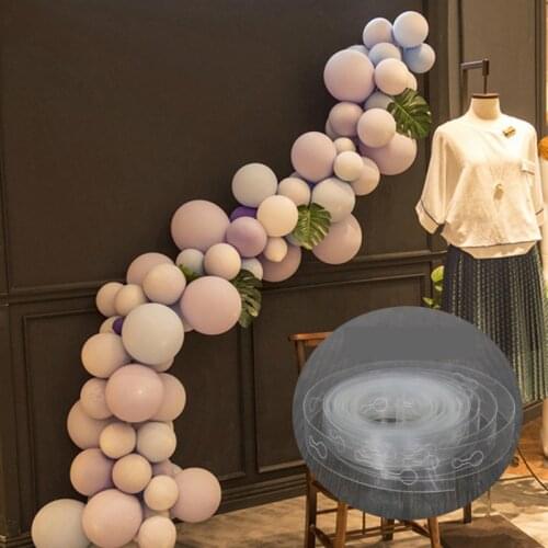 Balloon shape chain 5m double hole irregular plastic balloon bow tie birthday party wedding holiday decoration supplies
