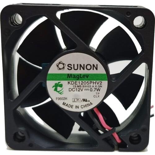 For Sunon KDE1205PHV2 5015 5CM 50X50X10mm maglev fan ultra-quiet 12V 0.7W two lines