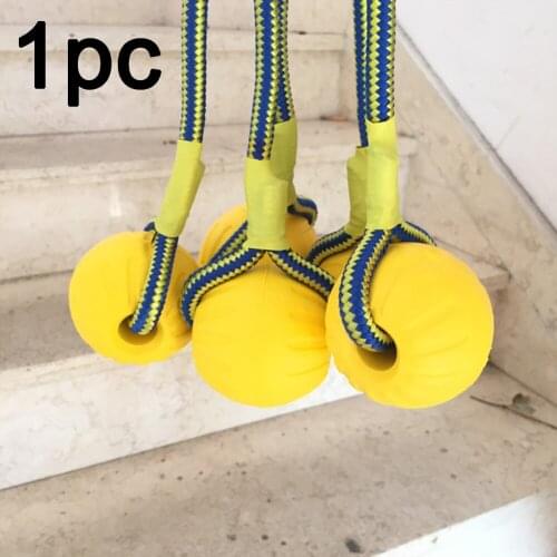 Chew Toys Teeth Indestructible Bite Rubber Puppy Funny Training Ball Chew Toys Play Fetch Solid With Carrier Rope Pet Dog