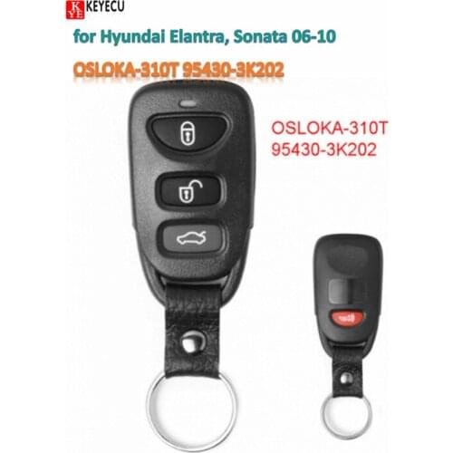 Keyecu New Remote Control Car Key Fob Clicker for Hyundai Elantra, Sonata 2006-2010 FCC:OSLOKA-310T 95430-3K202