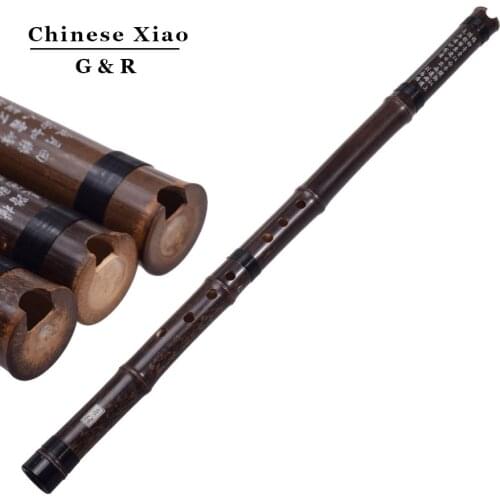 Chinese Vertical Bamboo Flute Xiao Chromatic Music Instrument G/F Key dong xiao Hand Made Pipe Flauta 8 holes with Chinese Knot