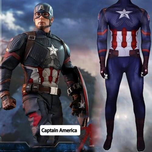 Moive America Costume Cosplay Steven Rogers Full Set Halloween Carnival Superhero Costume For Adult/Kids