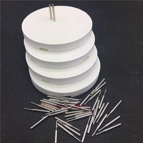 4pcs Dental Lab Honeycomb Firing Trays 4pcs with 40 Metal Pins Dental technician tools