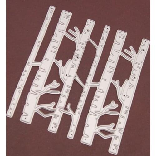 Birch Forest Metal Cutting Dies Scrapbooking Craft Mold Cut Die Stencil Handmade Paper Card Make Template Embossing 2021