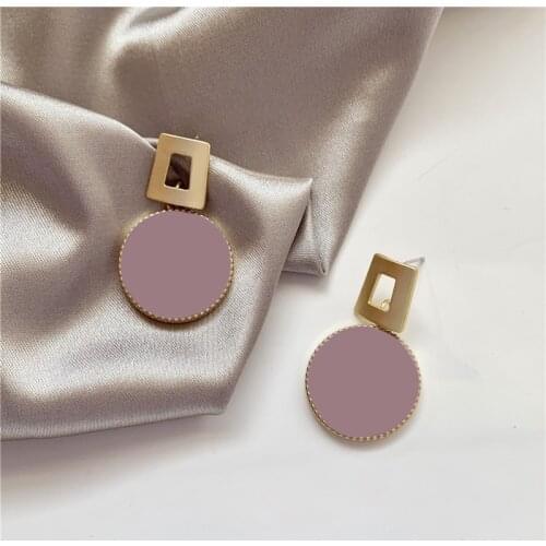 Fashion Popular Retro drip Senior Stud earrings Temperament contracted Geometric Earrings Jewelry accessories