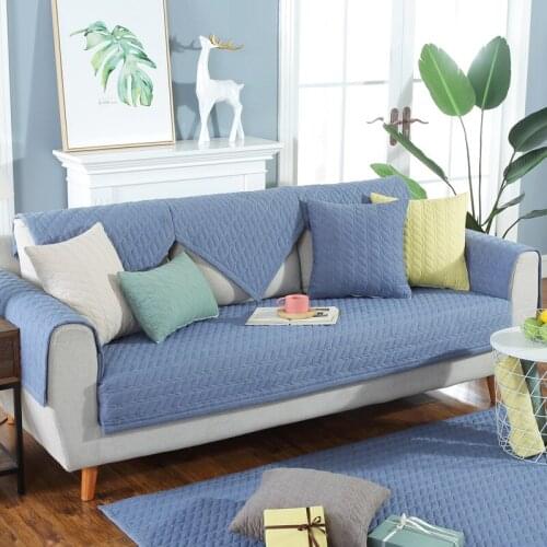 Sofa cushion fabric non-slip four seasons universal pad leather non-slip sofa cover all-inclusive scarf Nordic