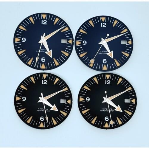 Mans Wtch Part 31MM Blue Dial And Hands Luminous Fit Eta2836/2824/2892 Miyota8215 NH35 Automatic Movement